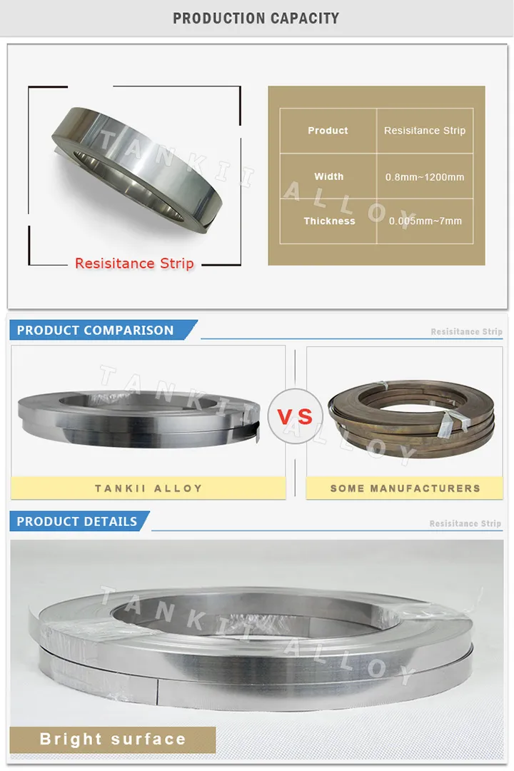 CuNi44 Constantan Strip/Wire/Sheet /Flat Wire